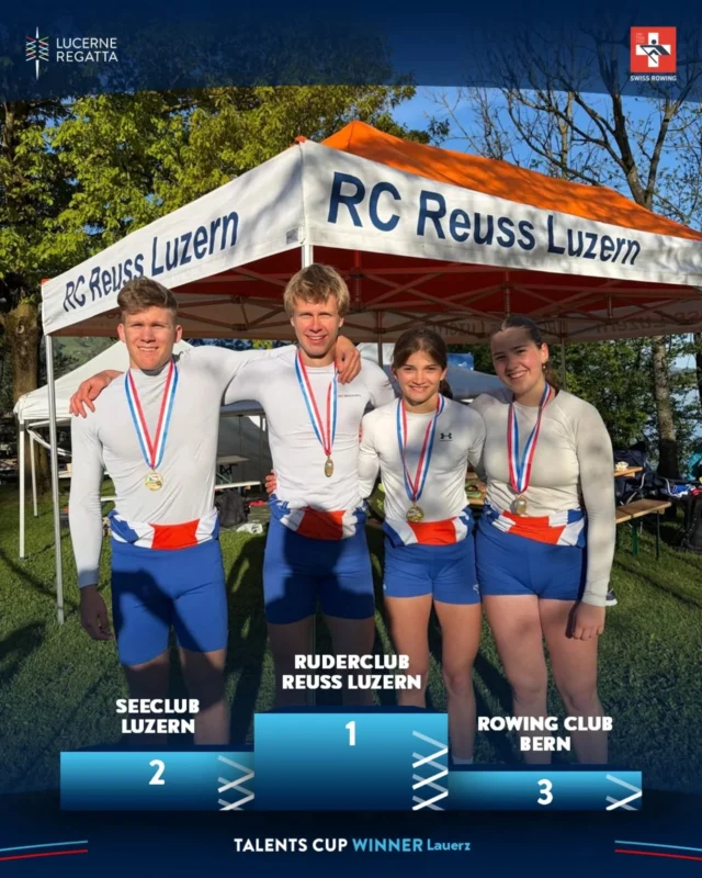 First Qualification Event for the Talents Cup 2026 is in the books. Huge race from @ruderclubreuss to take the win at the regatta in Lauerz.
Swipe to see the first scoreboard. Who will make it to the final at this year's LUCERNE REGATTA?

#talentscup #futurestars #roadtofinal #rowing #talents